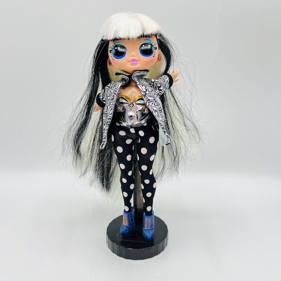 LOL Surprise Omg Lights Groovy Baby Fashion Doll 9.5" Black White MGA *READ - Picture 1 of 12